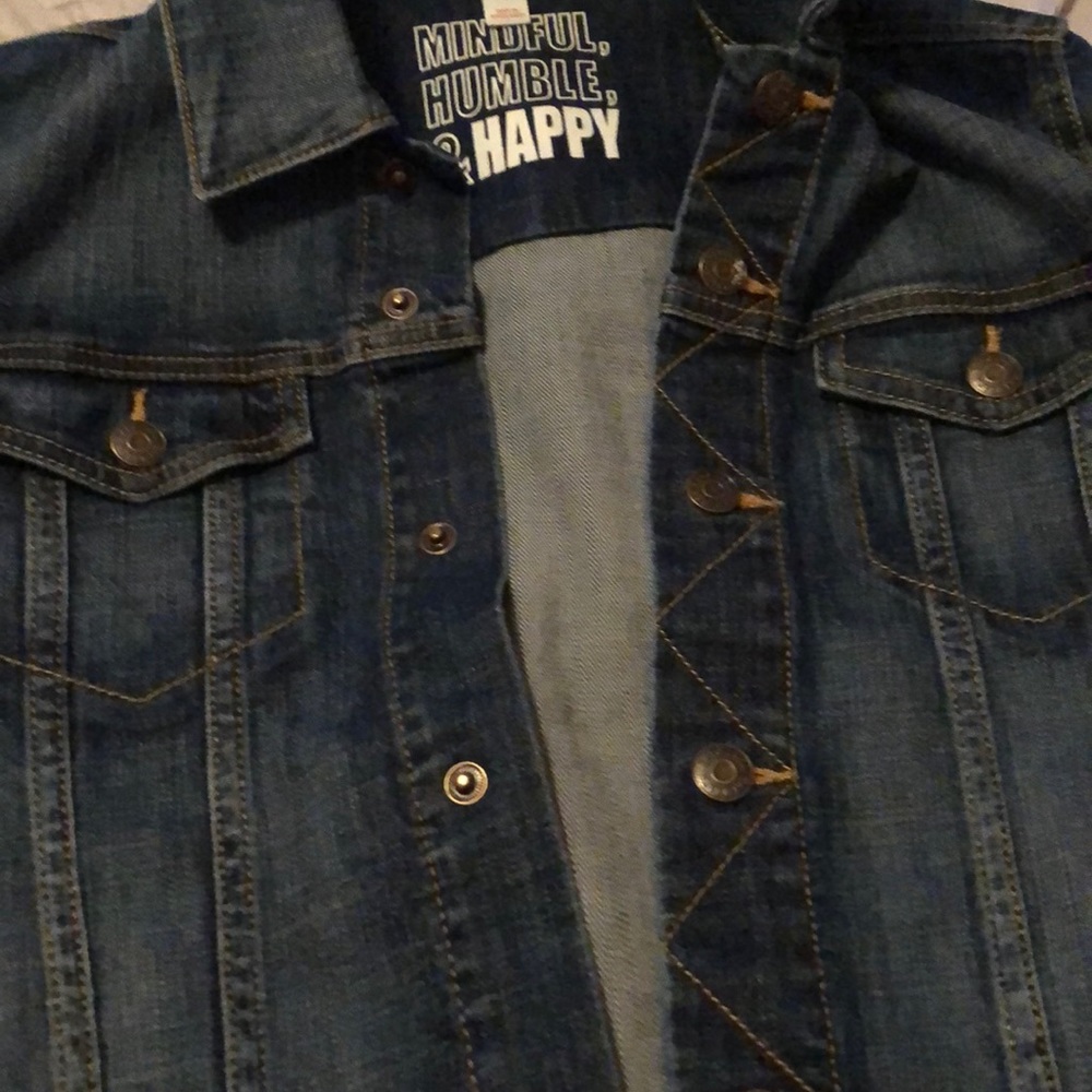 Jean jacket with patches
